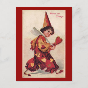 De Festividades Cartão postal do Namorados Vintage Pierrot