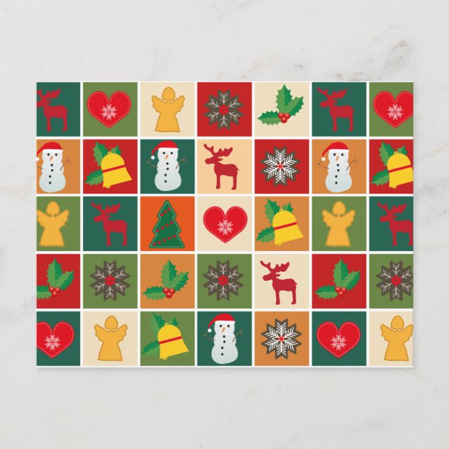 De Festividades cartão postal do natal (Frente)