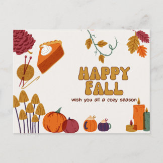 De Festividades Cartão postal do outono feliz