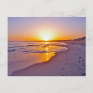 De Festividades Cartão postal do pôr do sol na praia da ilha vinta