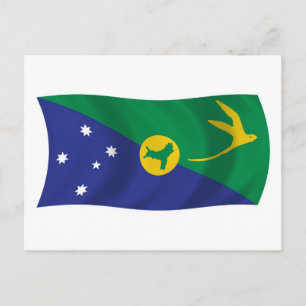 De Festividades Cartão Postal do Poste da Bandeira da Ilha Christm