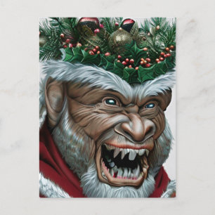 De Festividades Cartão postal do Quebra-cabeça Krampus Christmas