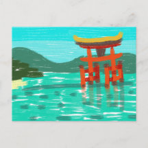 Cartão Postal do Santuário Itsukushima