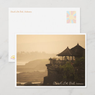 De Festividades Cartão Postal do Templo Tanah Lot Bali