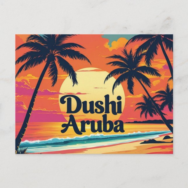 De Festividades Cartão postal Dushi aruba (Frente)