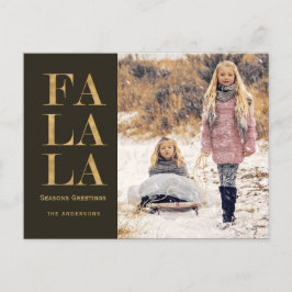 De Festividades Cartão postal Fa la Rustic Holiday