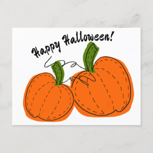De Festividades Cartão postal Feliz Halloween Pumpkin