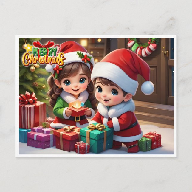 De Festividades Cartão Postal Feliz Natal (Frente)