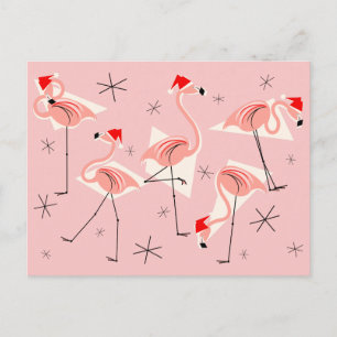 De Festividades Cartão postal Flamingo Santas Rosa