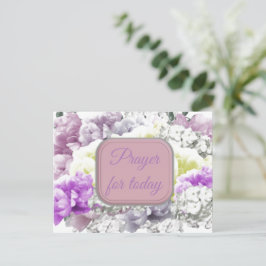 De Festividades Cartão postal floral com oração bíblica para hoje