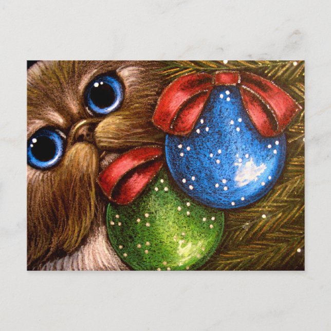 De Festividades Cartão postal HIMALAYAN PERSIAN CAT HOLIDAY (Frente)