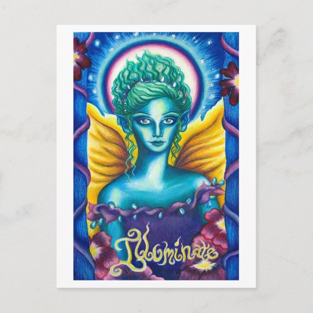 De Festividades Cartão postal iluminado (Frente)