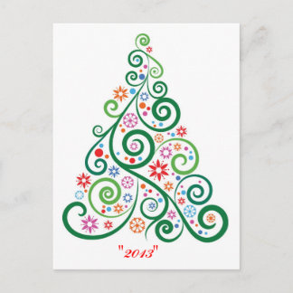 De Festividades Cartão postal MERRY CHRISTMAS TREE 2013