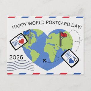 De Festividades Cartão postal para o Dia Mundial do Cartão Postal