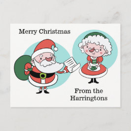 De Festividades Cartão postal personalizado para papais noeis e Sr