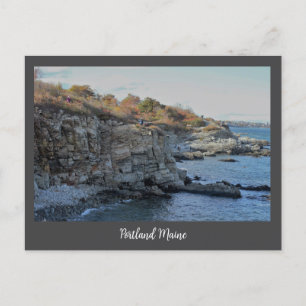 De Festividades Cartão postal Portland Maine CliFF