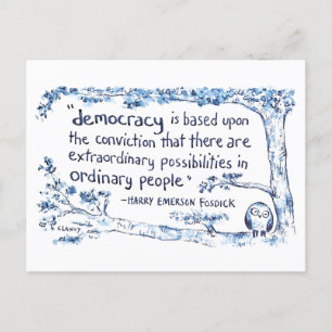 De Festividades Cartão postal Pro-Democracy