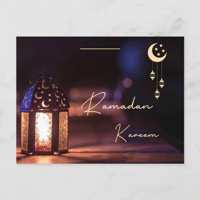 De Festividades Cartão postal Ramadan Kareem Holiday (Frente)