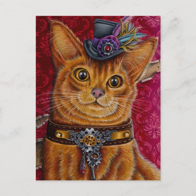 De Festividades cartão postal "Sr. Meowington" (Frente)