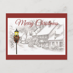 De Festividades Cartão postal Vintage ChristmasTown