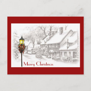 De Festividades Cartão postal Vintage ChristmasTown
