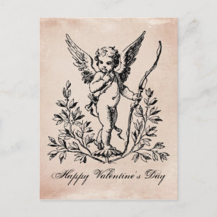 De Festividades Cartão postal Vintage French Namorados cherub