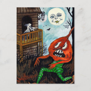 De Festividades Cartão postal Vintage Halloween
