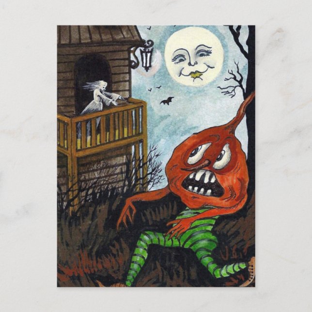 De Festividades Cartão postal Vintage Halloween (Frente)