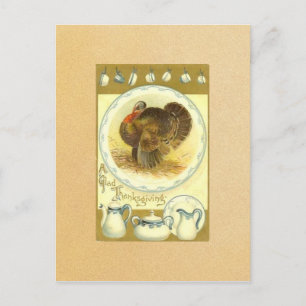 De Festividades Cartão postal Vintage Happy Thankaction