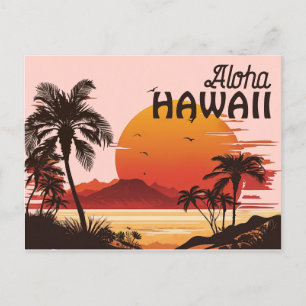 De Festividades Cartão postal Vintage Hawaii