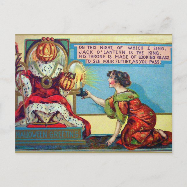 De Festividades Cartão postal Vintage Holiday (Frente)