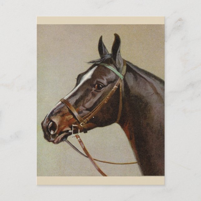 De Festividades Cartão postal Vintage Horse (Frente)