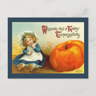 De Festividades Cartão postal Vintage Thankaction