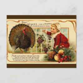 De Festividades Cartão postal Vintage Thankaction