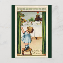 De Festividades Cartão postal Vintage Thankaction