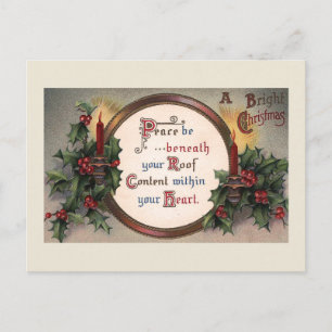 De Festividades Cartão postal Vintage "Um Natal Brilhante"