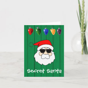 De Festividades Cartão Presente para Papais noeis Secretos