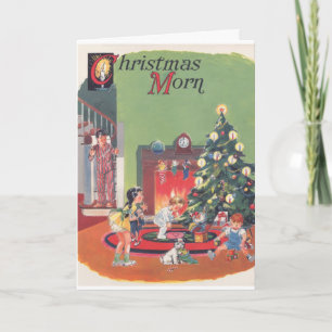 De Festividades Cartão retro do Natal do vintage
