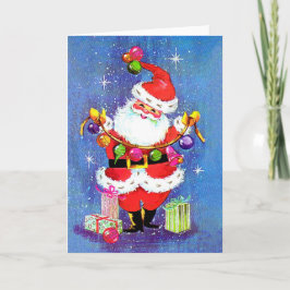 De Festividades Cartão retro do natal vintage