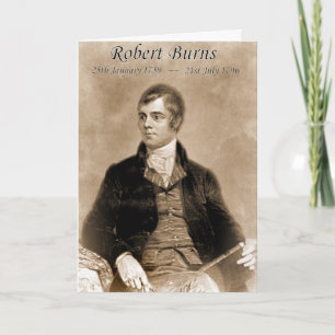 DE FESTIVIDADES CARTÃO ROBERT BURNS