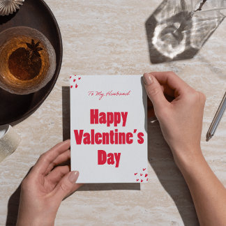 De Festividades Cartão Romântico do Dia dos Namorados para Marido