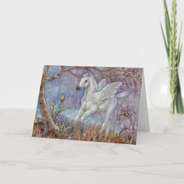De Festividades Cartão Saudável - Pegasus Foal (Frente)