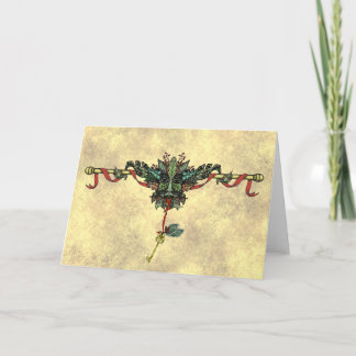 De Festividades Cartão Saudável "Yule Greenman"