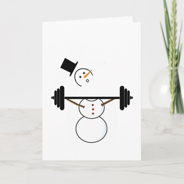 De Festividades Cartão Snowmen Snatch (Frente)