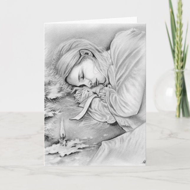 De Festividades Cartão Sonhos da Elfa Adormecida (Frente)