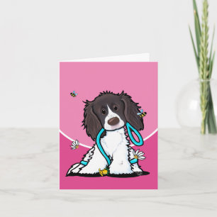De Festividades Cartão Springer Spaniel