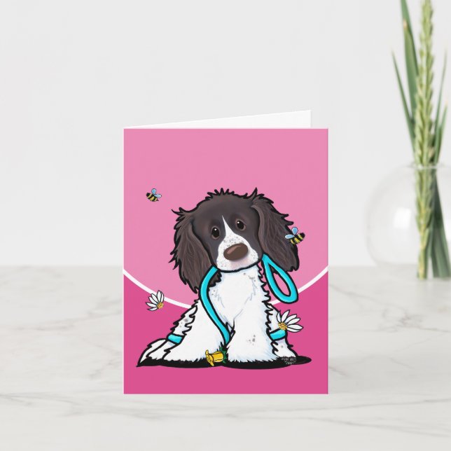 De Festividades Cartão Springer Spaniel (Frente)