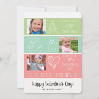 De Festividades Cartão tardivo dos namorados do Natal/foto