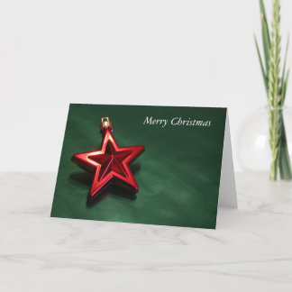 De Festividades Cartão vermelho da estrela do Natal