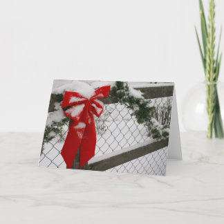 De Festividades Cartão vermelho do arco do Natal